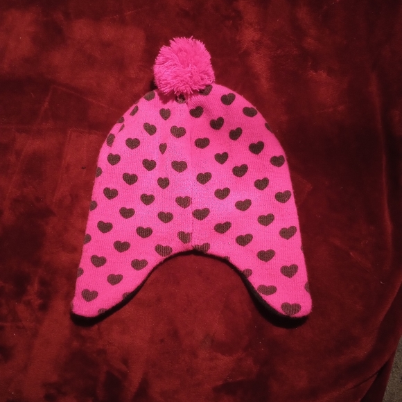 [NWOT] Hello Kitty heart print beanie hat - Picture 2 of 3
